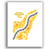 Song Lyrics Art Poster goodbye yellow brick road Elton John 70s Classic Rock