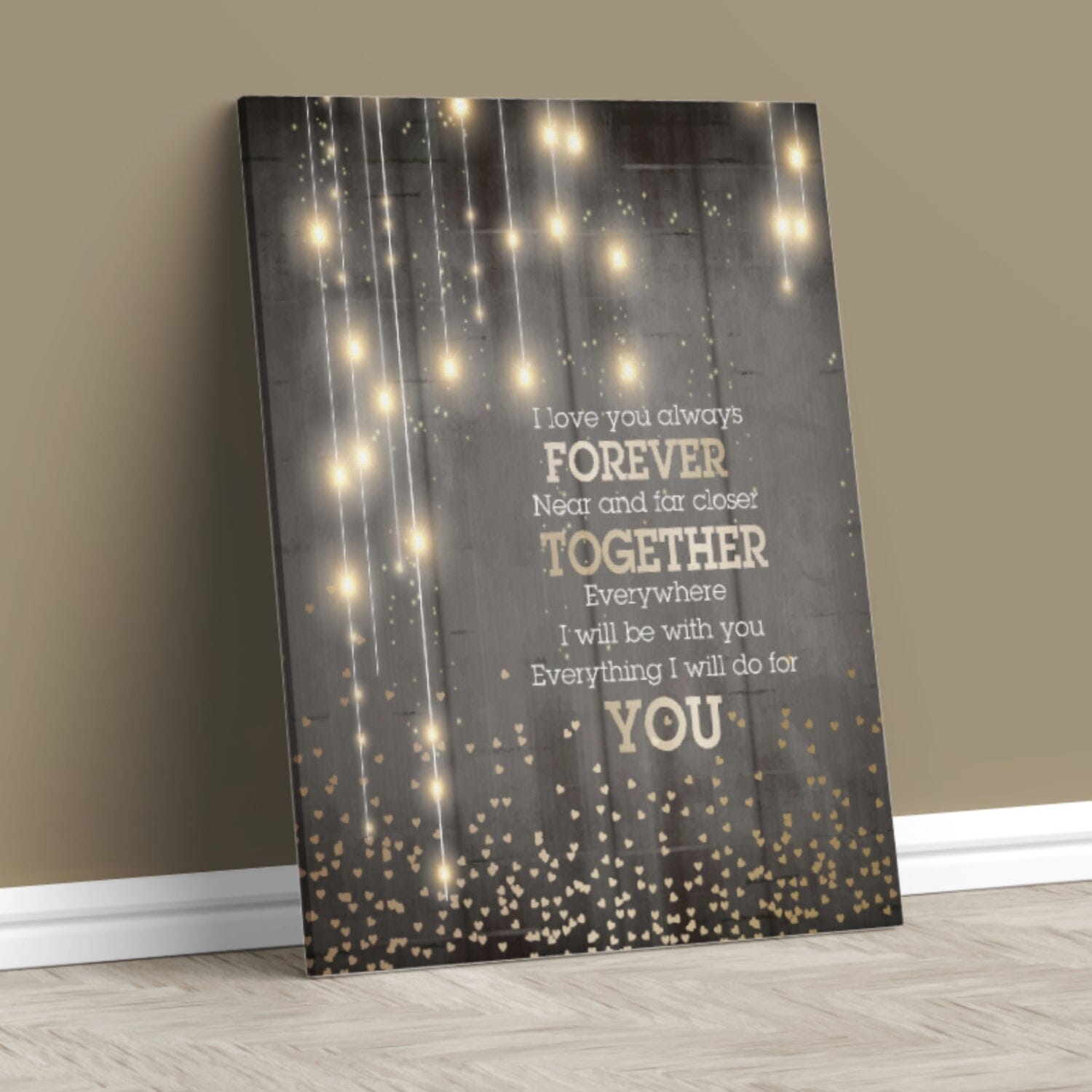 I Love You Always Forever - Donna Lewis Pop Song Lyric Print Song Lyrics Art Song Lyrics Art 11x14 Canvas Wrap 