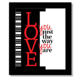 I Love you Just the Way you are by Billy Joel Lyrical Art Quote Poster Custom Design Print