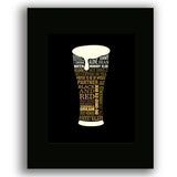 I Drink Alone by George Thorogood - 80s Lyric Art Print