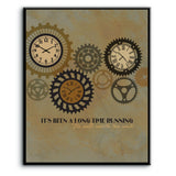 Long Time Running by the Tragically Hip - Song Lyric Print