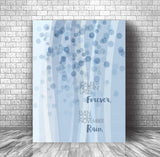 Lyric Inspired Music Gift Print Poster - November Rain by Guns n' Roses