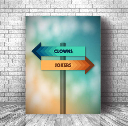 Stuck in the Middle by Stealers Wheel - 70s Song Lyric Print Song Lyrics Art Song Lyrics Art 11x14 Canvas Wrap 