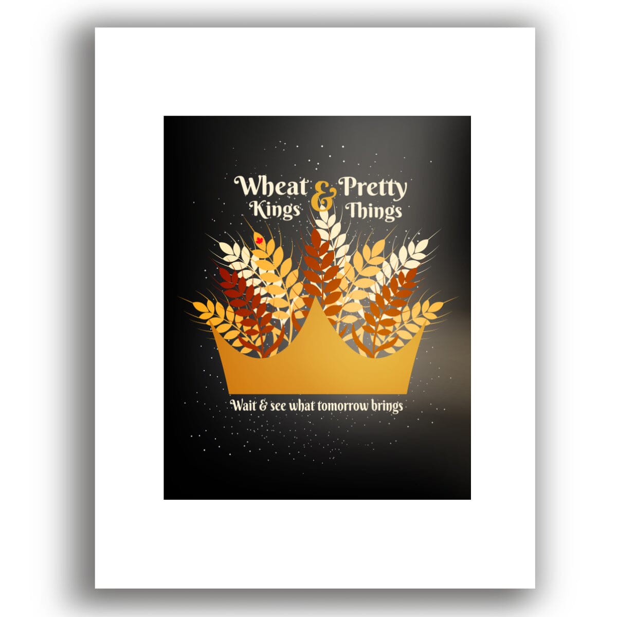 Wheat Kings by Tragically Hip - Lyric Inspired Music Print Song Lyrics Art Song Lyrics Art 8x10 White Matted Print 