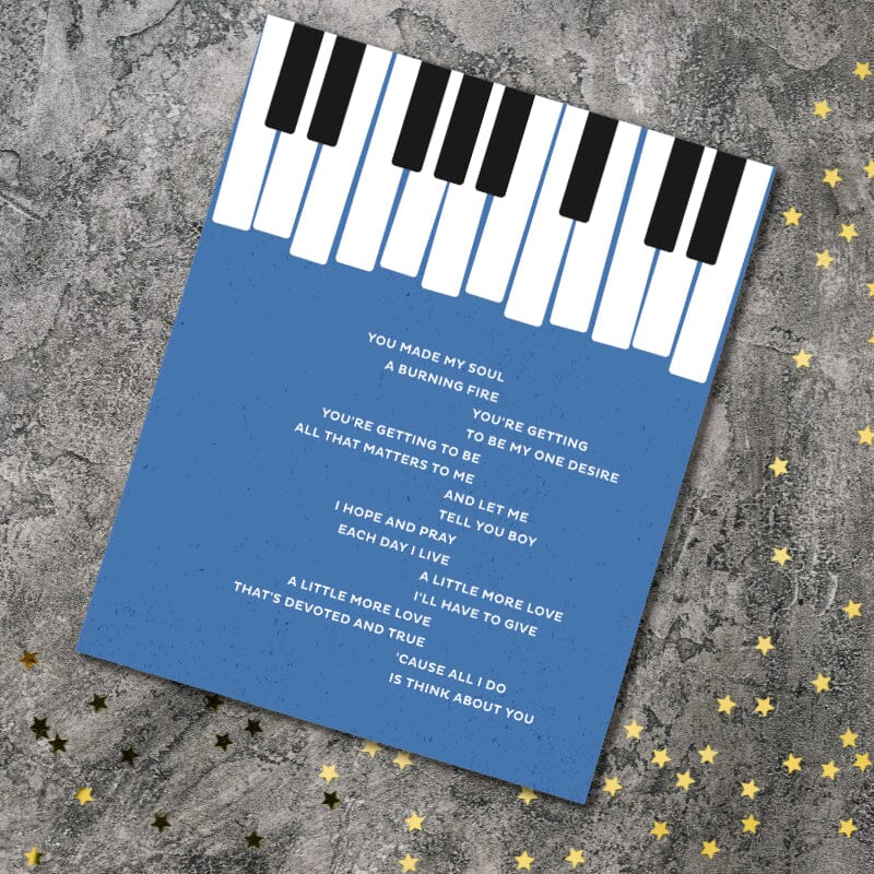 All I Do by Stevie Wonder - Love Song Lyric Print Artwork – Song Lyrics Art