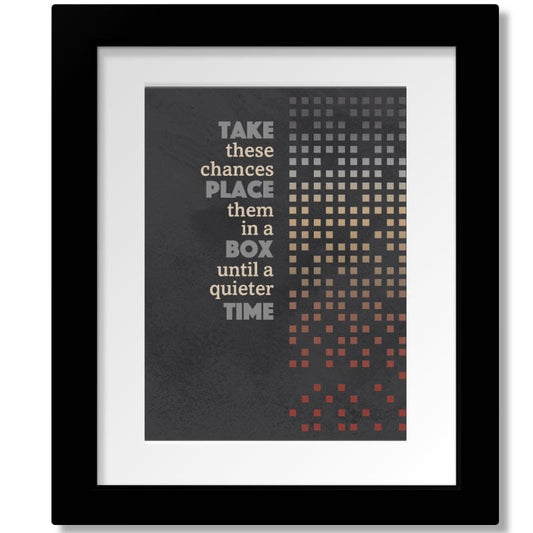 Ants Marching by Dave Matthews Band - Song Lyric Art Print Song Lyrics Art Song Lyrics Art 8x10 Matted and Framed Print 