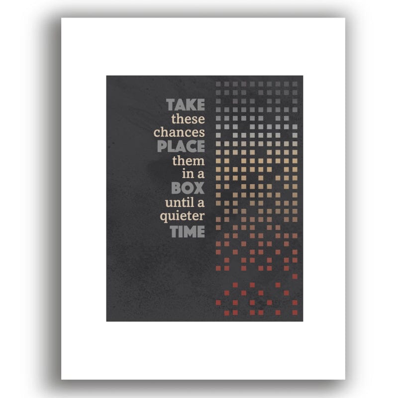 Ants Marching by Dave Matthews Band - Song Lyric Art Print Song Lyrics Art Song Lyrics Art 8x10 White Matted Print 