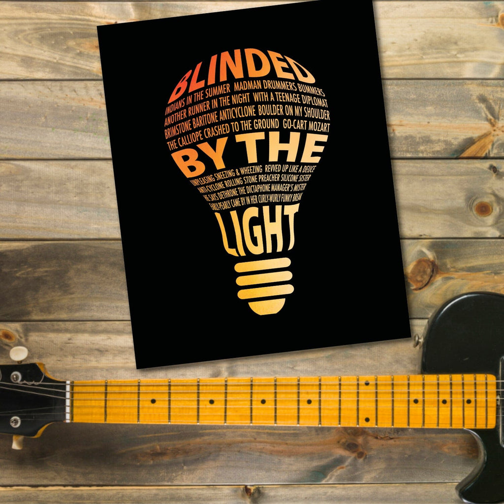 Blinded by the Light by Manfred Mann - 70s Rock Music Print