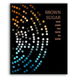 Brown Sugar by the Rolling Stones - Rock Song Lyric Art