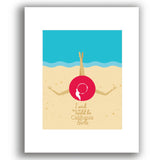 Music Memorabilia Lyric Poster Art - California Girls by Beach Boys