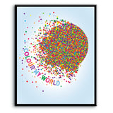 colour color my world chicago band song lyrics art poster print decor
