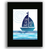Come Sail Away by Styx - Classic 70s Music Song Lyric Art