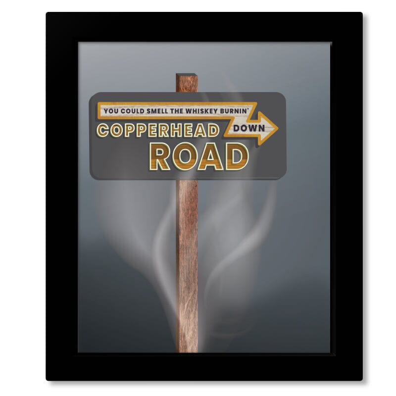 Copperhead Road by Steve Earle - Song Lyric Pop Music Art Song Lyrics Art Song Lyrics Art 8x10 Framed Print (No Mat) 