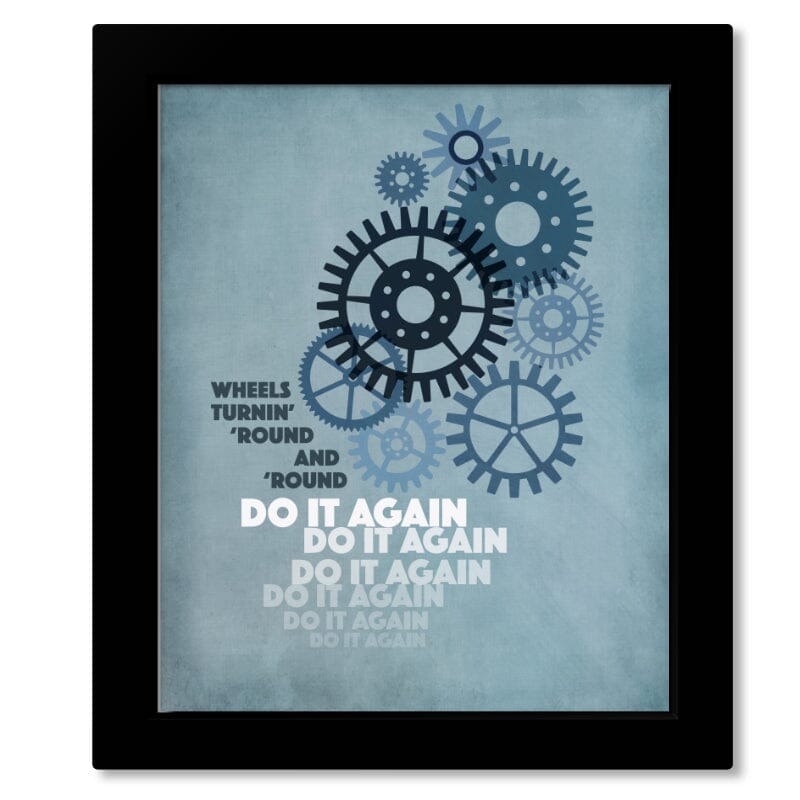 Do it Again by Steely Dan - Song Lyric 70s Music Print Art