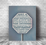 Love Song Ballad Lyric Poster Art - Don't Stop Believin' by Journey
