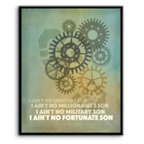 Fortunate Son - Credence Clearwater Revival - Song Lyric Music Art