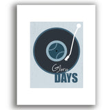 Glory Days by Bruce Springsteen - Lyric Print Wall Decor Art