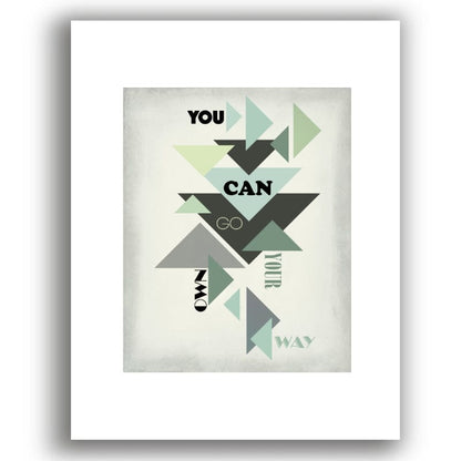Go Your Own Way by Fleetwood Mac - Classic Rock Music Art Song Lyrics Art Song Lyrics Art 8x10 White Matted Print 