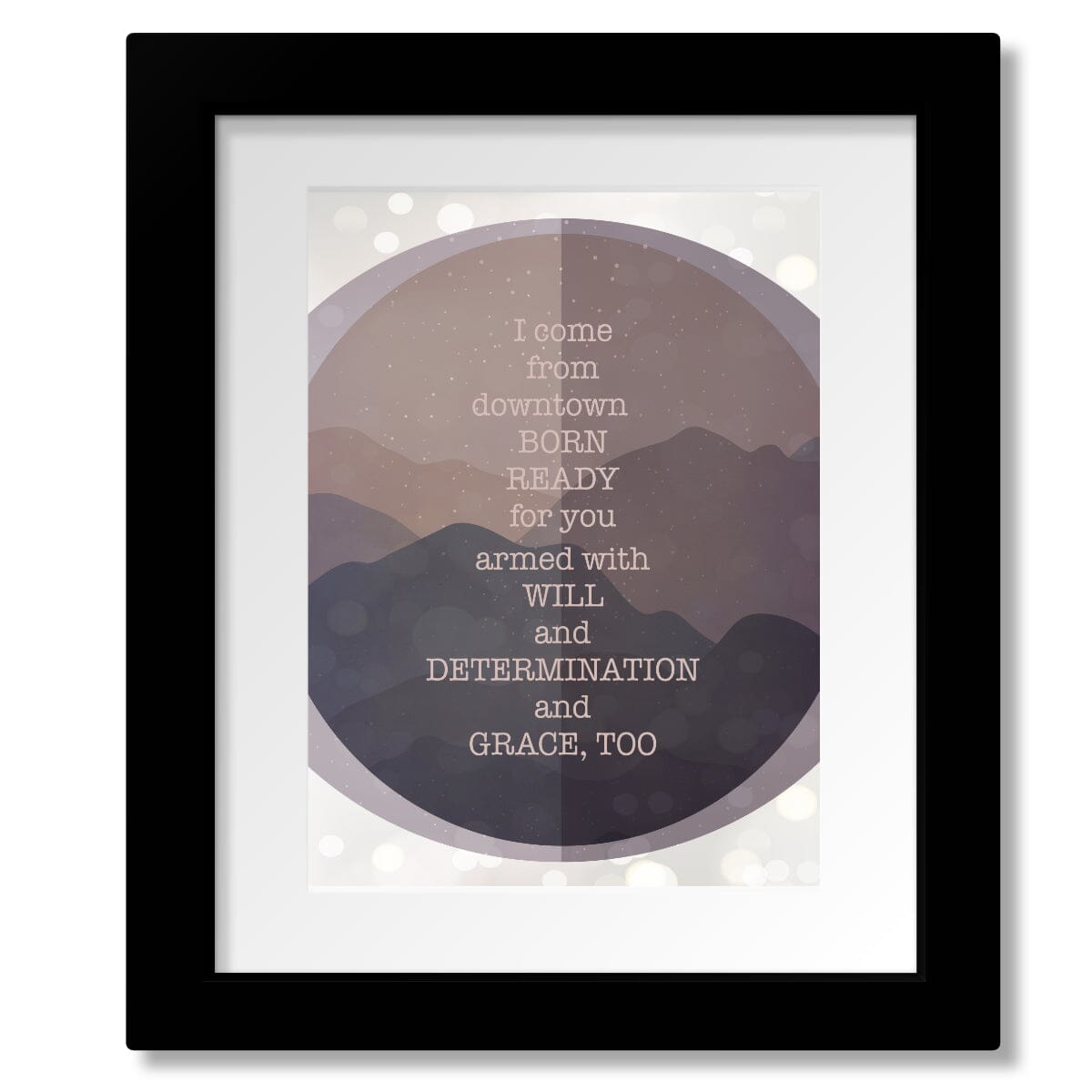 Grace, Too by the Tragically Hip - Music Quote Wall Decor Song Lyrics Art Song Lyrics Art 8x10 Matted and Framed Print 