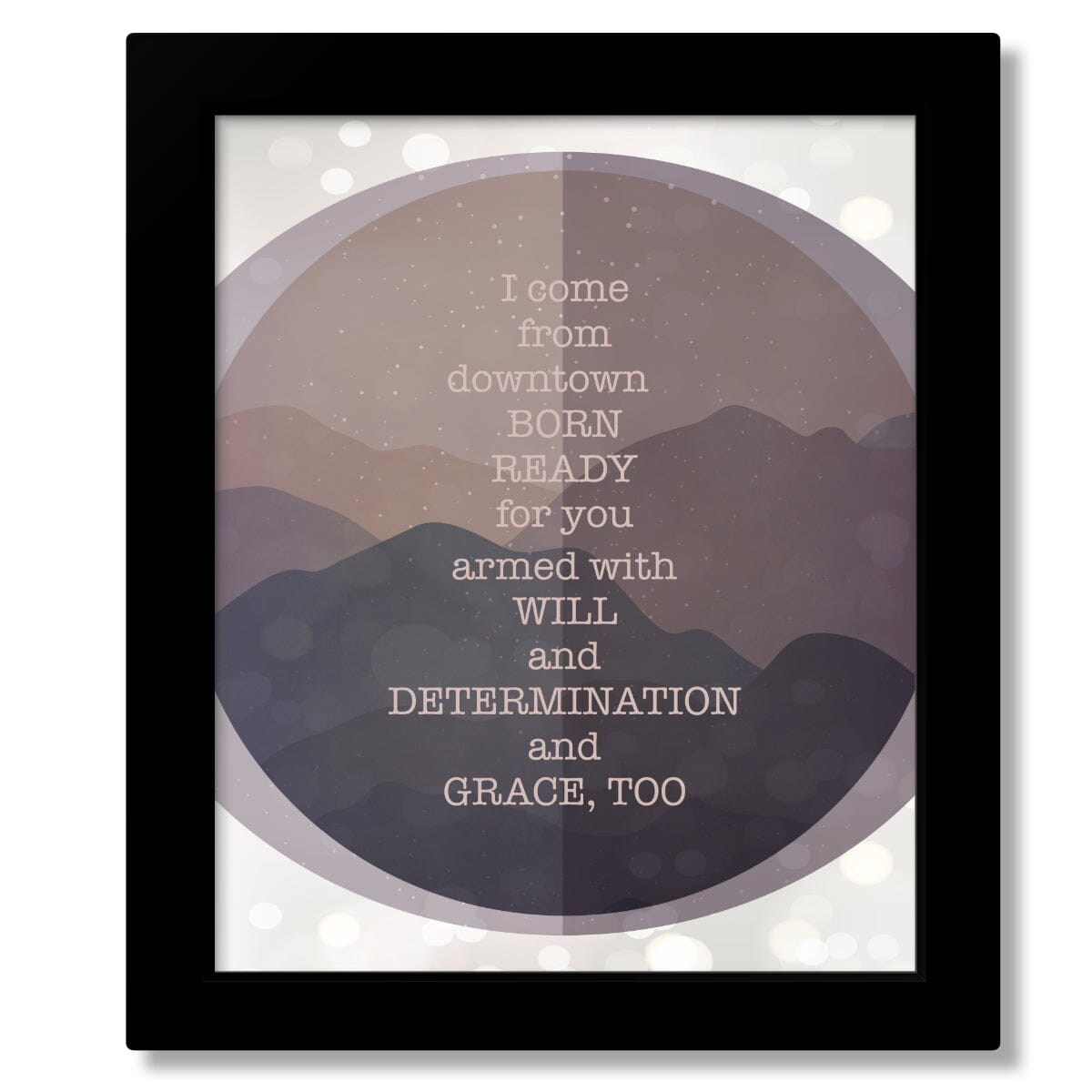Grace, Too by the Tragically Hip - Music Quote Wall Decor Song Lyrics Art Song Lyrics Art 8x10 Framed Print (without mat) 