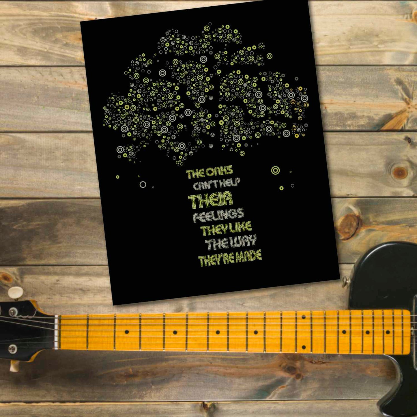 The Trees by Rush - Lyric Inspired Song Art Rock Music Print Song Lyrics Art Song Lyrics Art 8x10 Unframed Print 