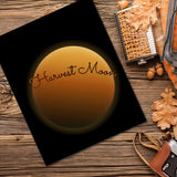 Music Enthusiast Song Lyric Print Poster - Harvest Moon by Neil Young