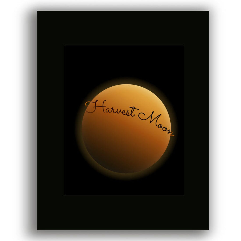 Music Enthusiast Song Lyric Print Poster - Harvest Moon by Neil Young