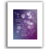 Heard it Through the Grapevine by Marvin Gaye - Lyric Art