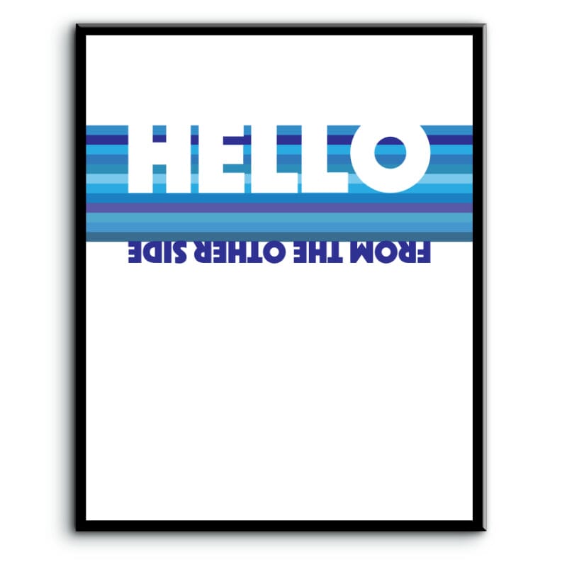 Hello by Adele - Song Lyrics Art Poster Wall Print Decor