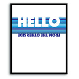 Hello by Adele - Song Lyrics Art Poster Wall Print Decor