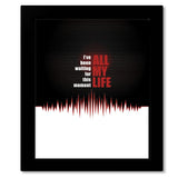 Framed Wall Art Classic Rock Music Song Lyric Art