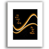 into the mystic by van Morrison music lyric poster art