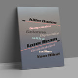 Killer Queen by Queen - Song Lyrics Inspired Art Wall Decor