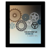 Lean on Me by Bill Withers - Song Lyric Art Music Print