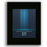 Lights by Journey - Musical Song Lyric Poster Artwork