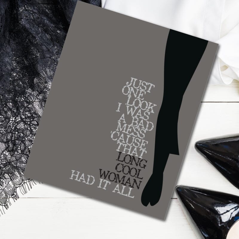 Long Cool Woman by the Hollies - Lyrically Inspired 70s Art Song Lyrics Art Long Cool Woman by the Hollies - Lyrically Inspired 70s Art Song Lyrics Art