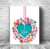 Wedding Song Lyric Art Print Poster - Love Song by The Cure