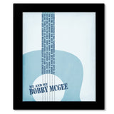 Me and Bobby McGee by Janis Joplin - Song Lyrics Poster