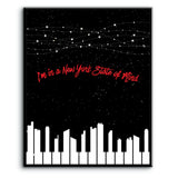 Billy Joel - New York State of Mind - Song Lyrics Art Print Decor