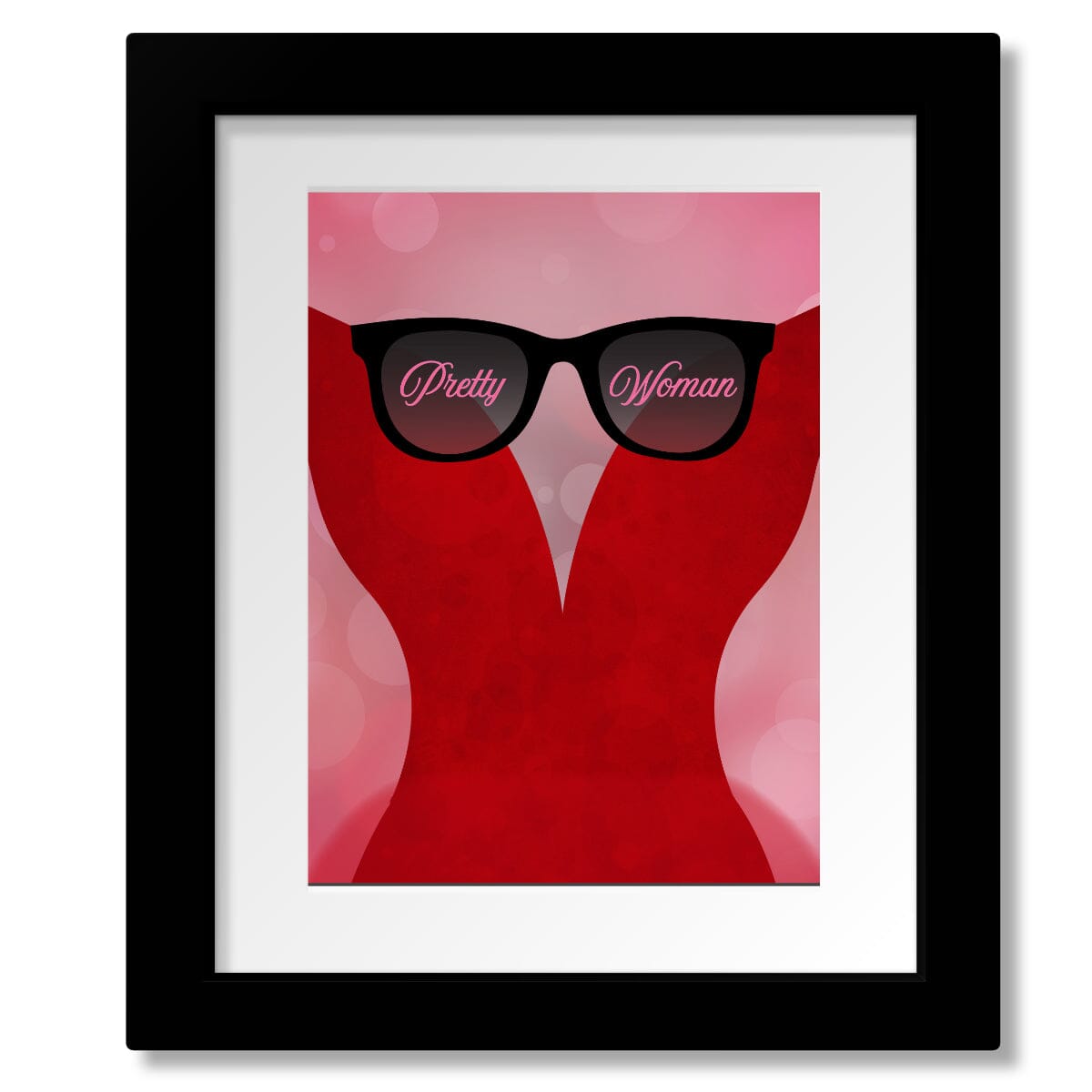 Pretty Woman by Roy Orbison - Lyric Inspired 60s Music Print Song Lyrics Art Song Lyrics Art 8x10 Matted and Framed Print 