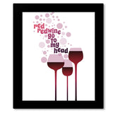 Neil Diamond Red Red Wine Song Lyrics Art Print Poster Music Gift Memorabilia