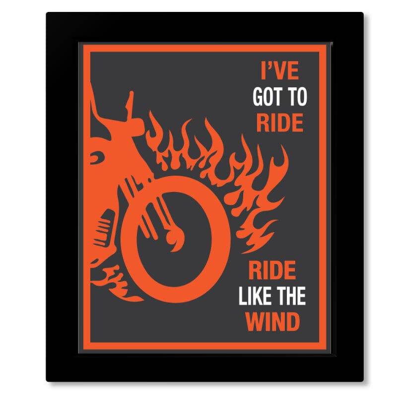 Ride Like the Wind by Christopher Cross - 70s Song Art Print Song Lyrics Art Song Lyrics Art 8x10 Framed Print without Mat 