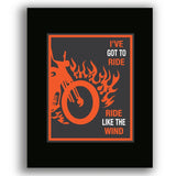 Ride Like the Wind by Christopher Cross - 70s Song Art Print
