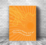 Lyrically Inspired Wall Art - Sister Golden Hair by America Band