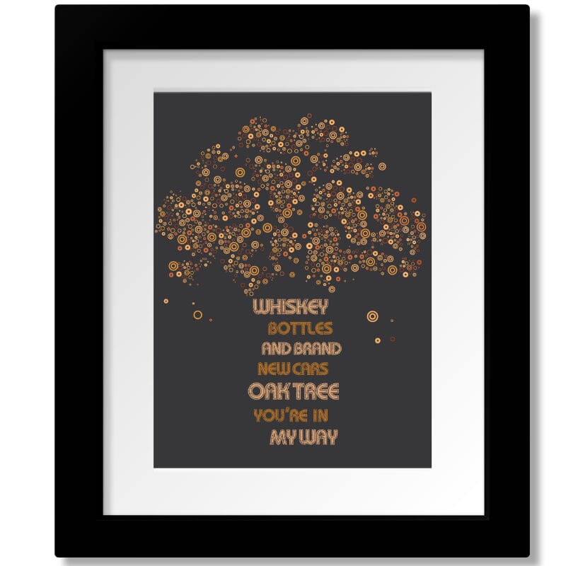 That Smell by Lynyrd Skynyrd - Lyric Wall Music Art Print Song Lyrics Art Song Lyrics Art 8x10 Matted and Framed Print 