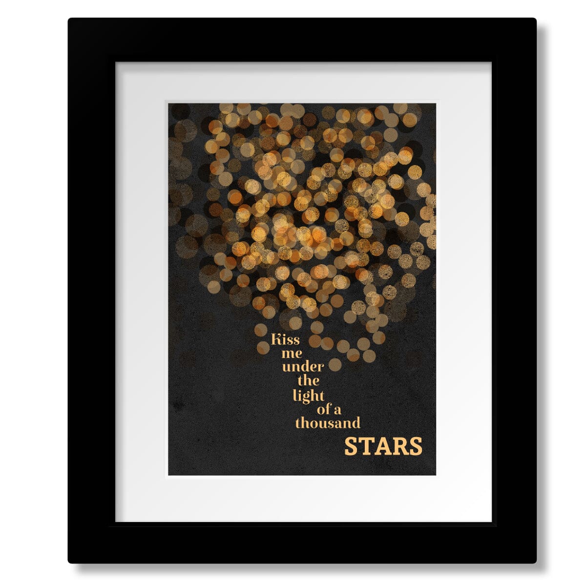 Thinking Out Loud by Ed Sheeran - Wedding Pop Song Print Song Lyrics Art Song Lyrics Art 8x10 Matted and Framed Print 