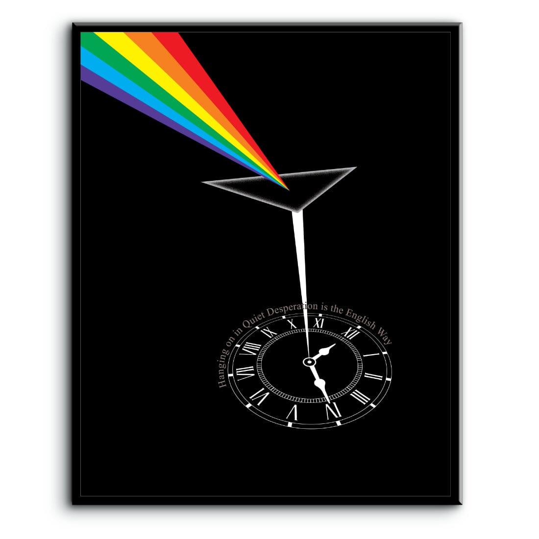 Time by Pink Floyd - Rock Music Lyric Poster Art Print Song Lyrics Art Song Lyrics Art 8x10 Plaque Mount 
