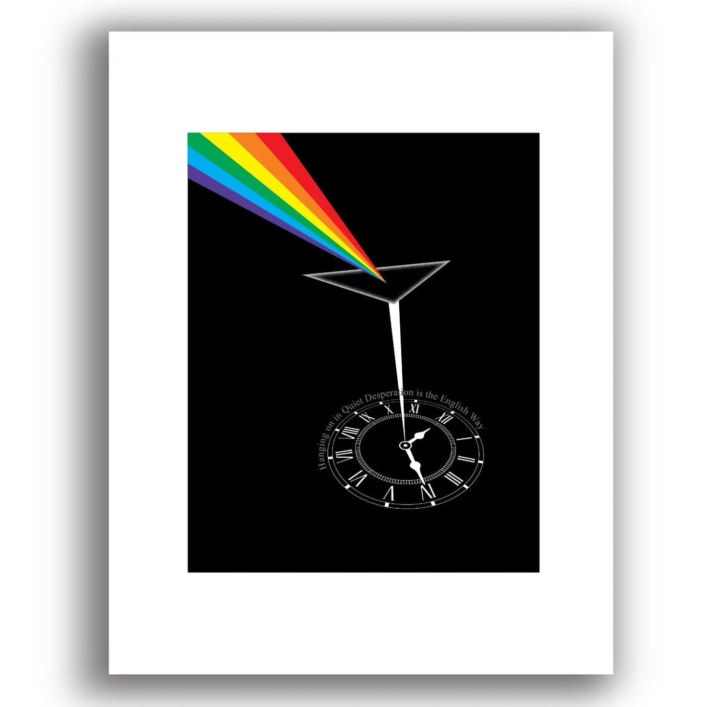 Time by Pink Floyd - Rock Music Lyric Poster Art Print Song Lyrics Art Song Lyrics Art 8x10 White Matted Print 