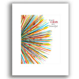 True Colors by Cyndi Lauper - Music Lyric Art Wall Print