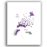 Song Lyrics Wall Art Print Music Poster - When Doves Cry by Prince